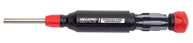 Megapro Tamperproof 15 in 1 Multi Bit Screwdriver (Black/Red) - Image 4